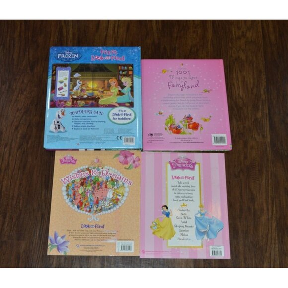 Disney Princess Usborne Look & Find Picture Books Fairy Tale Lot of 4 Frozen - Picture 2 of 6